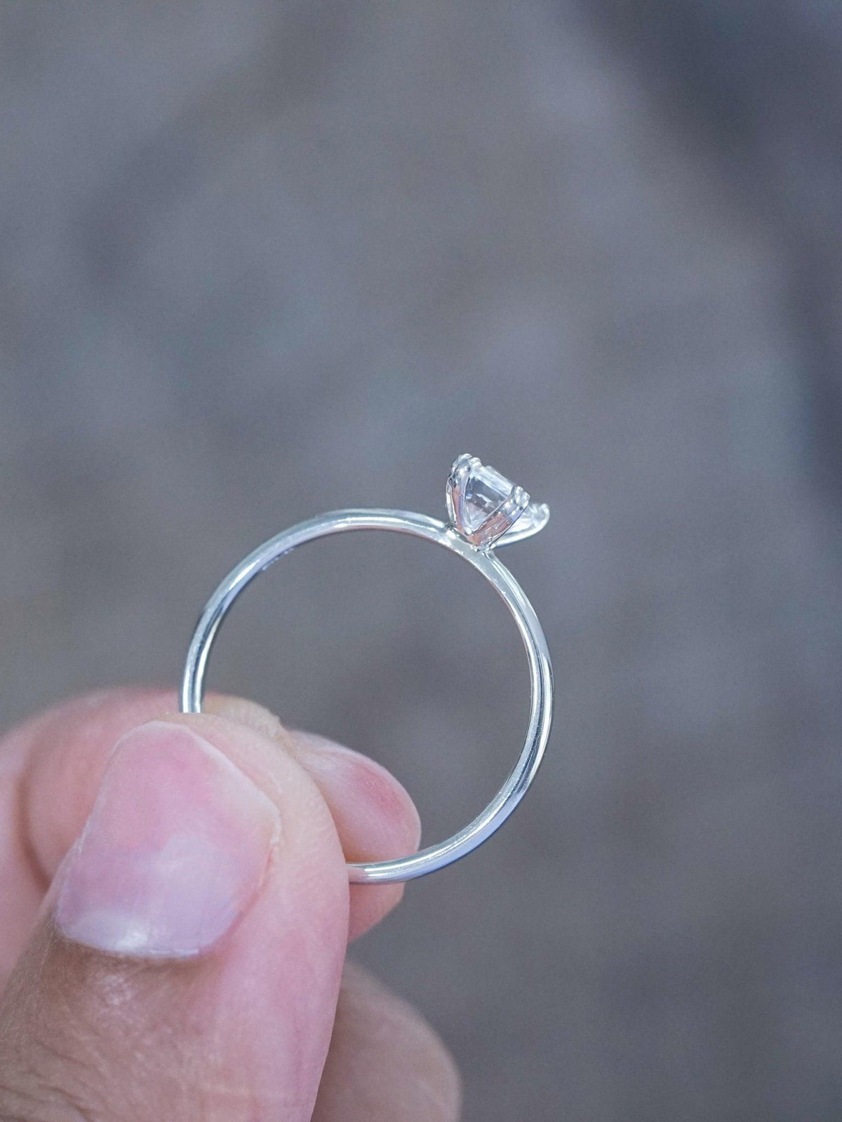 Danburite Stand-in Ring - Gardens of the Sun | Ethical Jewelry