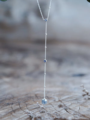 Day Constellation Moonstone and Iolite Necklace - Gardens of the Sun | Ethical Jewelry