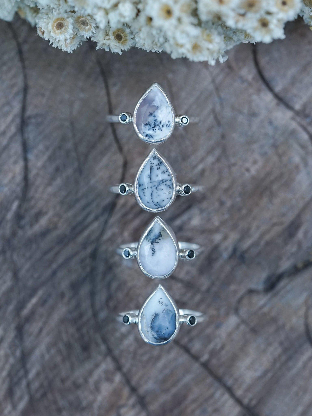 Dendritic Agate Ring - Gardens of the Sun | Ethical Jewelry