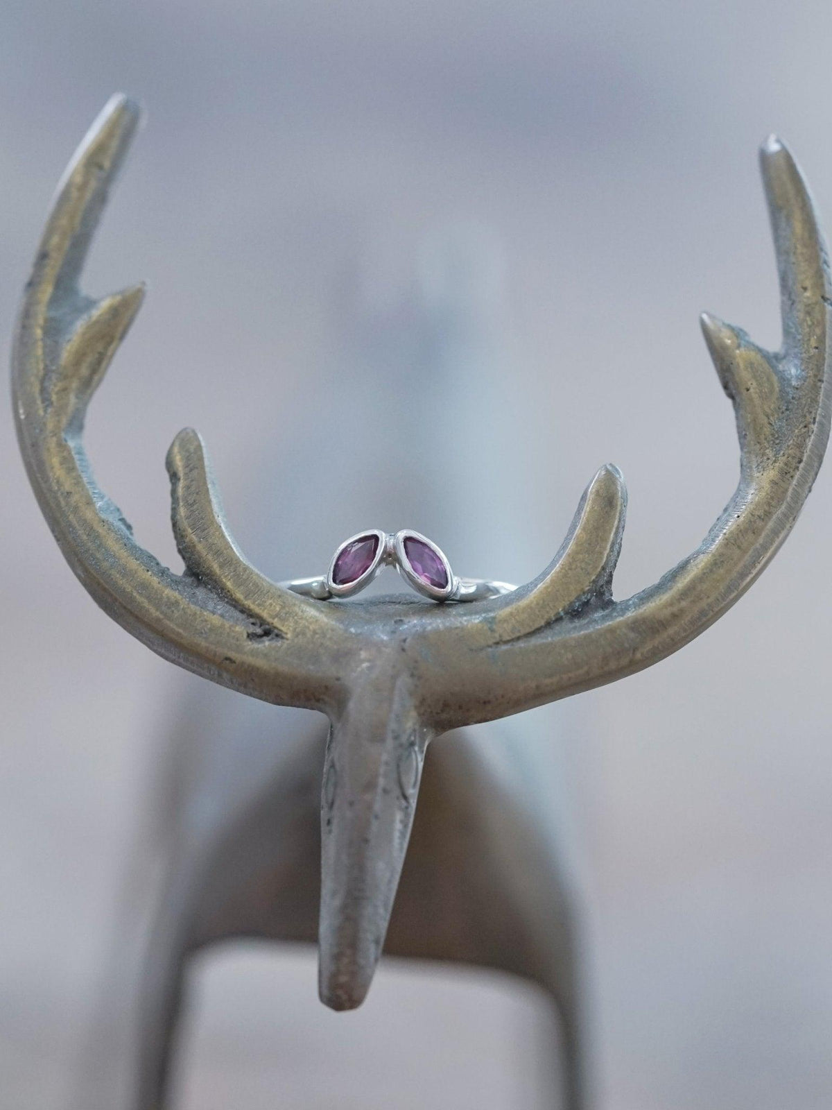 Double Marquise Garnet Nesting Ring - Gardens of the Sun | Ethical Jewelry