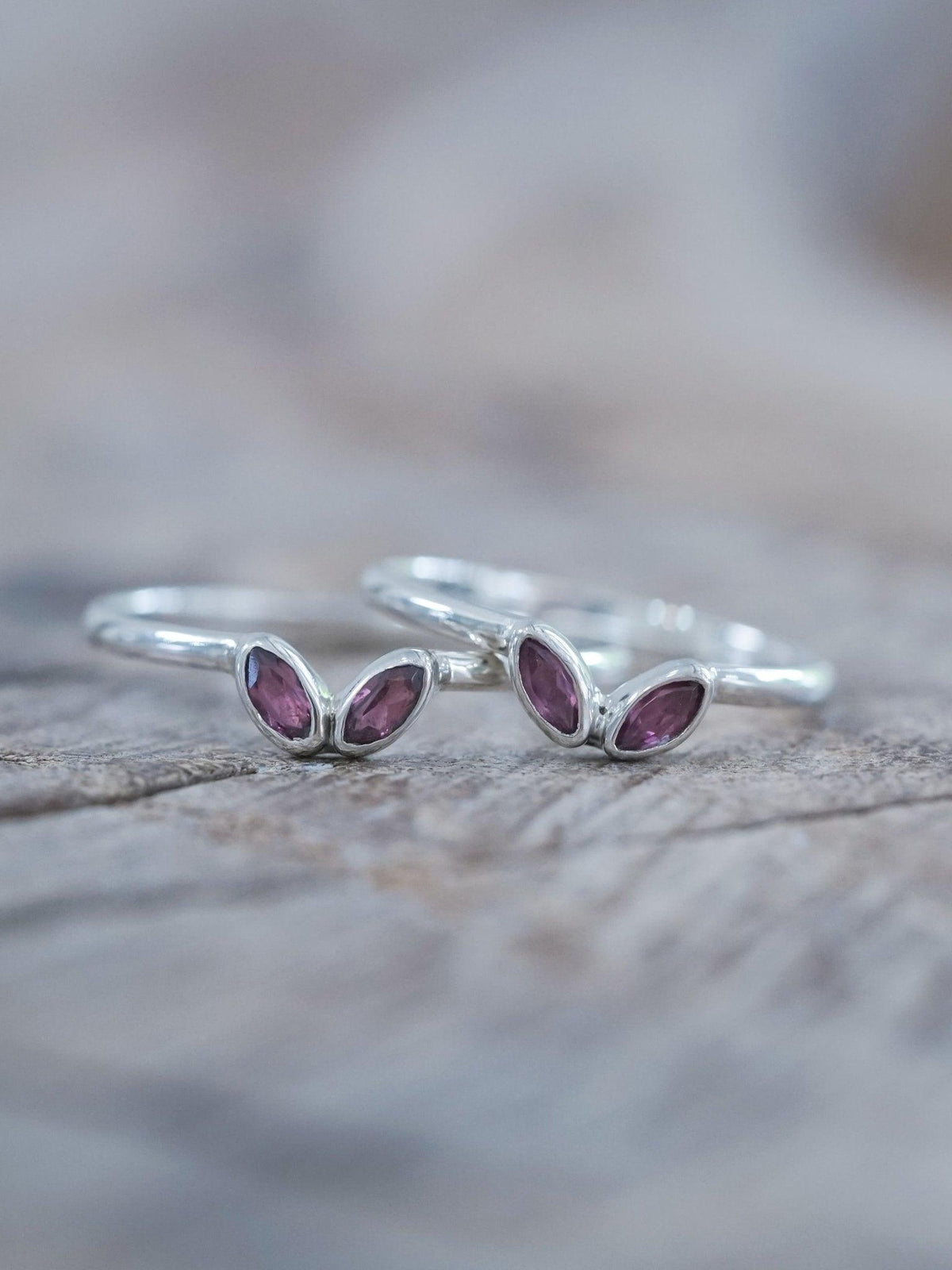 Double Marquise Garnet Nesting Ring - Gardens of the Sun | Ethical Jewelry