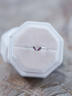 Double Marquise Garnet Nesting Ring - Gardens of the Sun | Ethical Jewelry