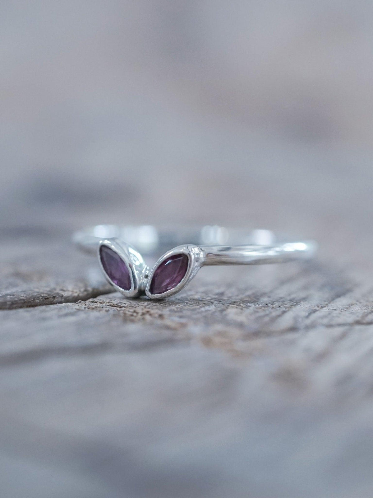 Double Marquise Garnet Nesting Ring - Gardens of the Sun | Ethical Jewelry