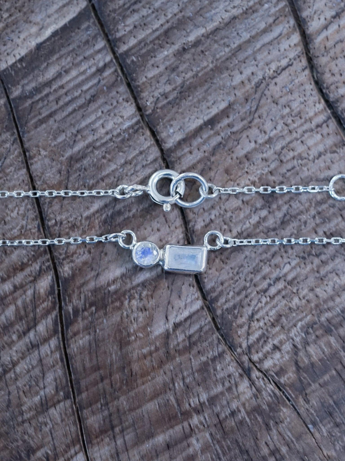 Double Rainbow Moonstone Necklace - Gardens of the Sun | Ethical Jewelry