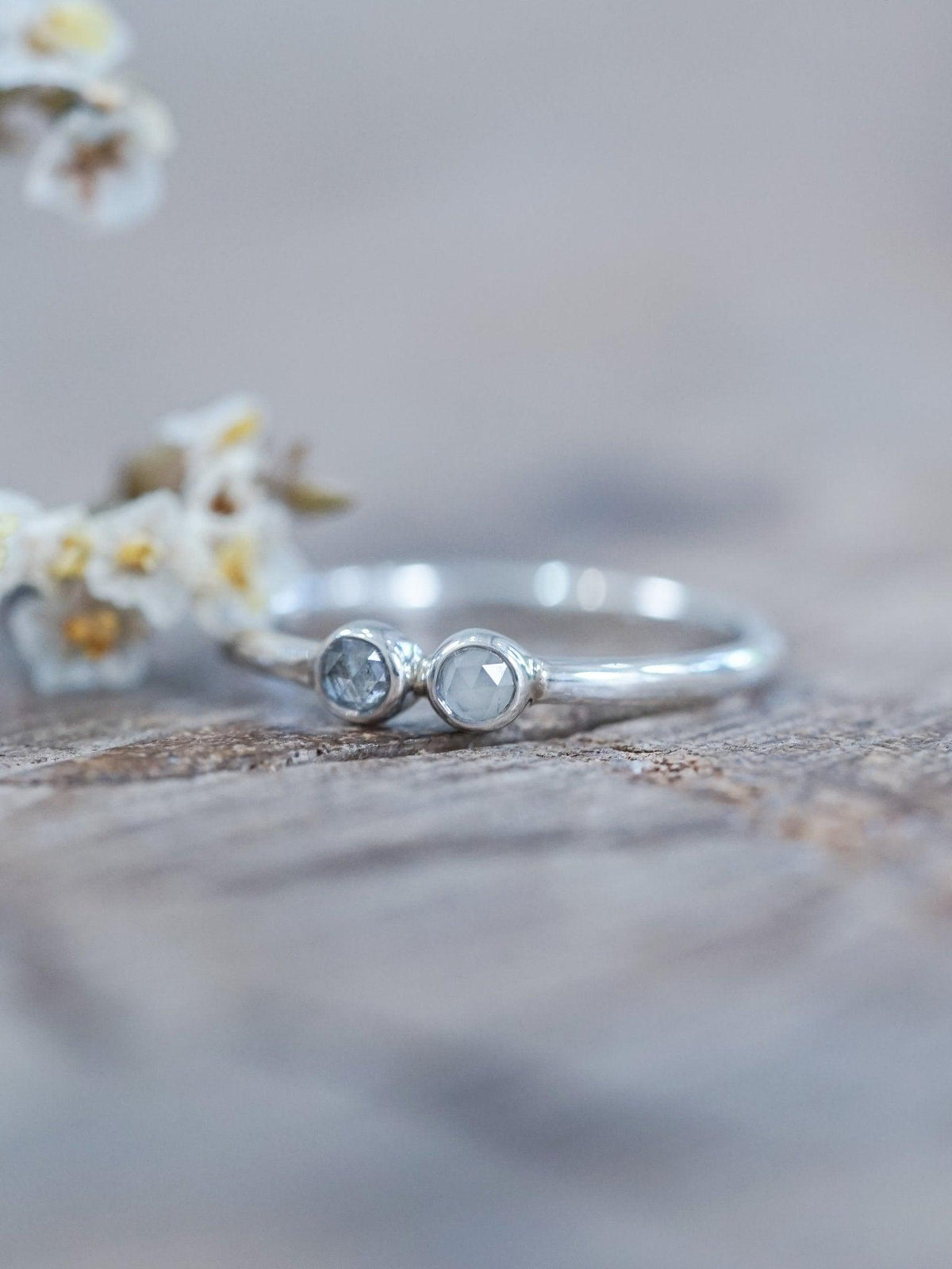 Double Rose Cut Diamond Ring - Gardens of the Sun | Ethical Jewelry