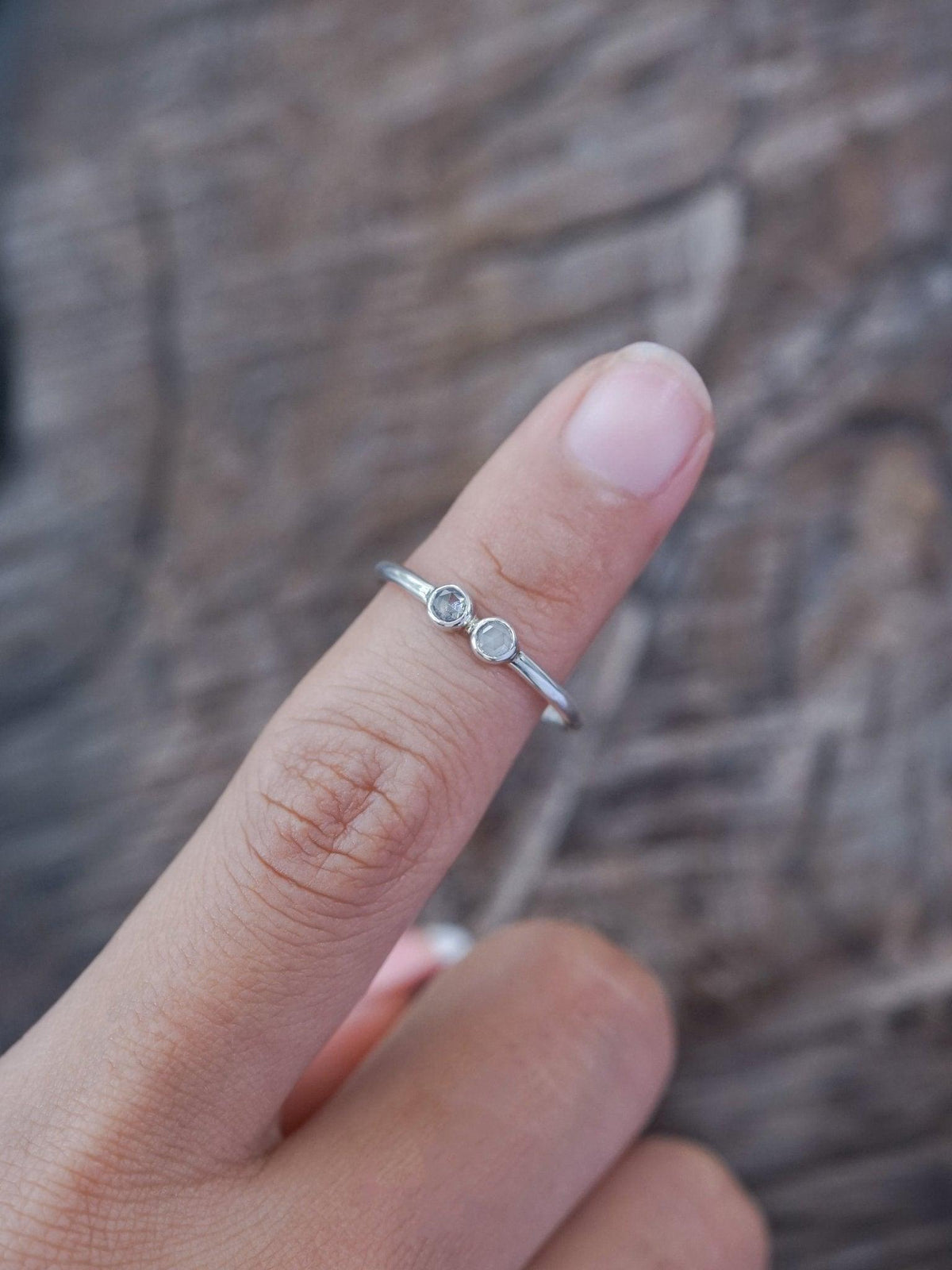 Double Rose Cut Diamond Ring - Gardens of the Sun | Ethical Jewelry
