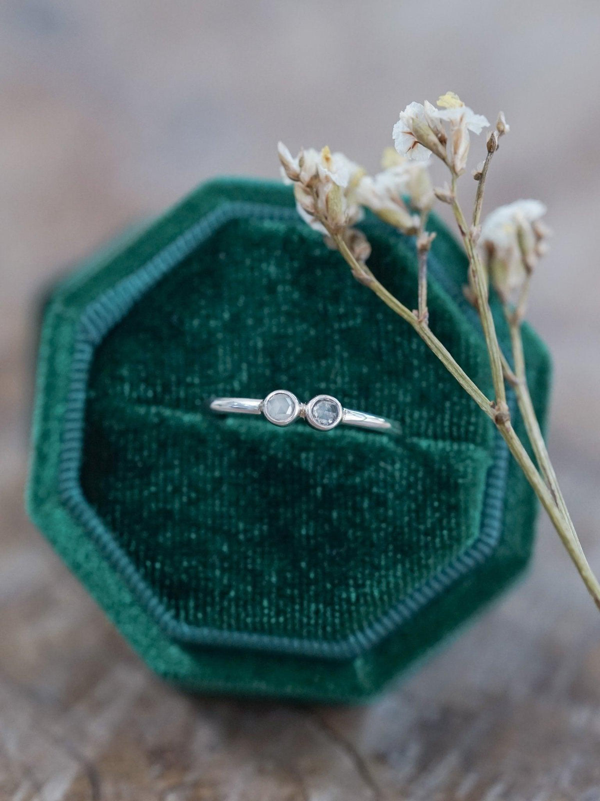 Double Rose Cut Diamond Ring - Gardens of the Sun | Ethical Jewelry