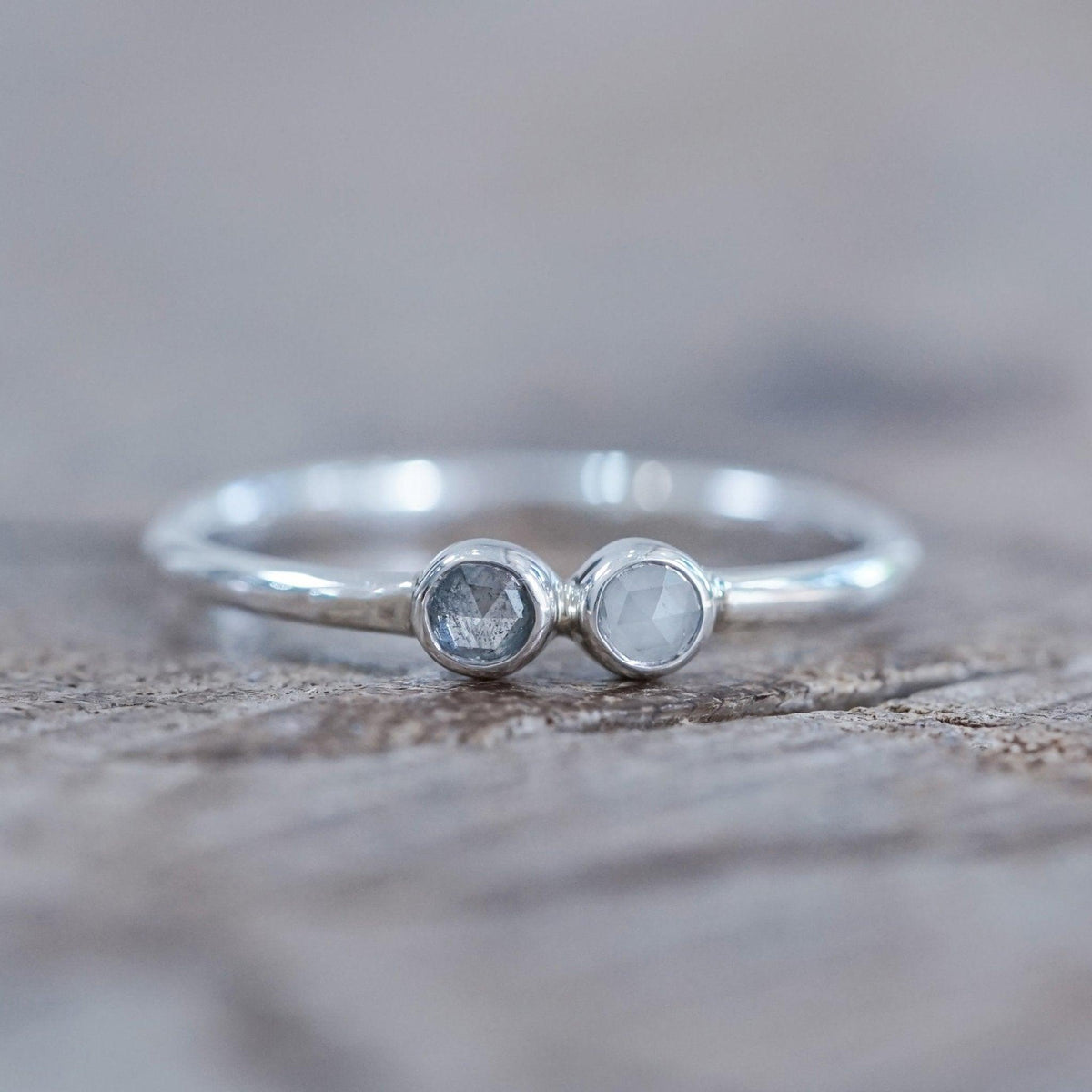 Double Rose Cut Diamond Ring - Gardens of the Sun | Ethical Jewelry