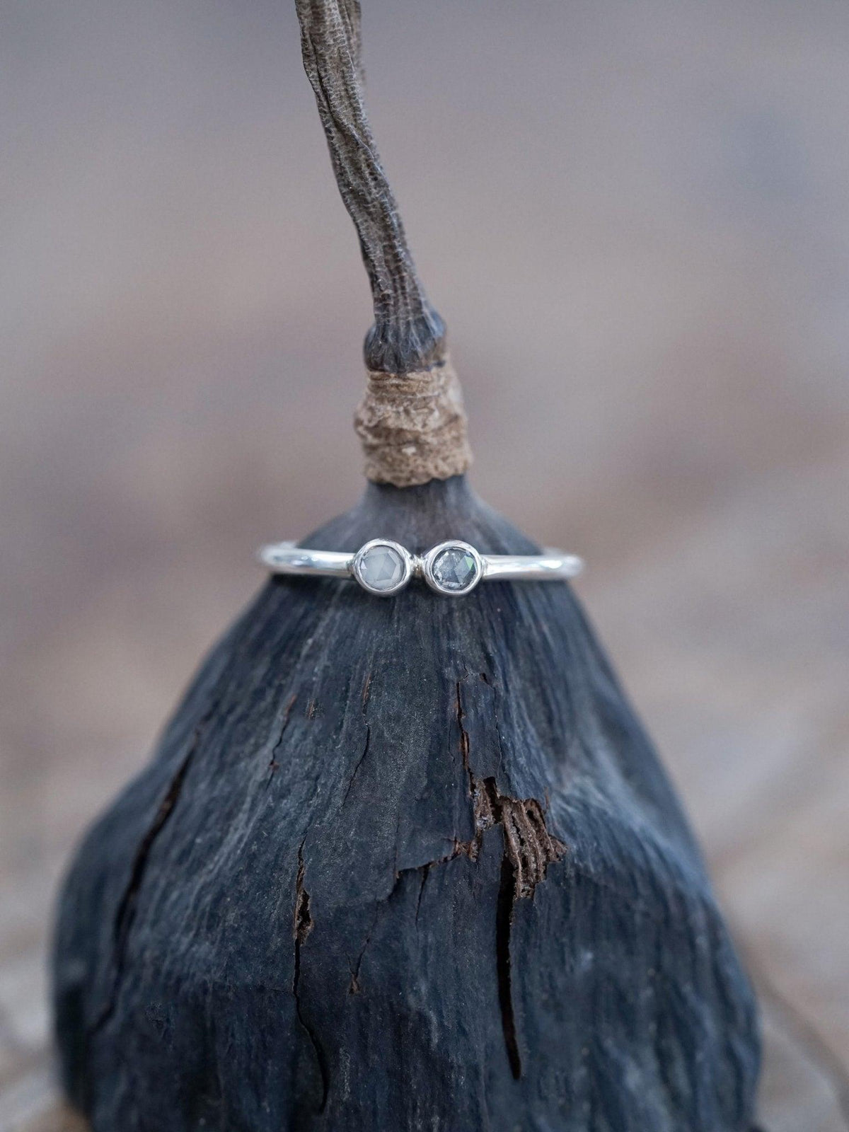 Double Rose Cut Diamond Ring - Gardens of the Sun | Ethical Jewelry