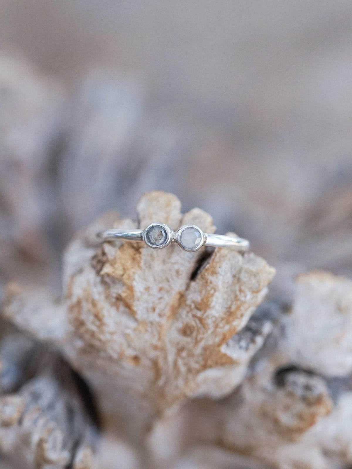 Double Rose Cut Diamond Ring - Gardens of the Sun | Ethical Jewelry