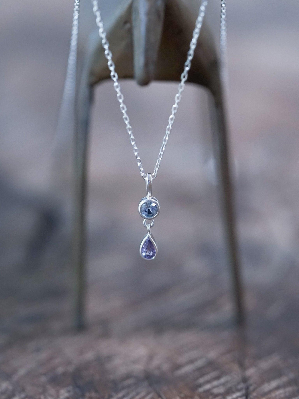 Double Sapphire Necklace - Gardens of the Sun | Ethical Jewelry