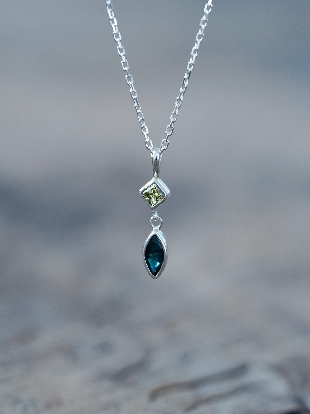 Double Sapphire Necklace - Gardens of the Sun | Ethical Jewelry