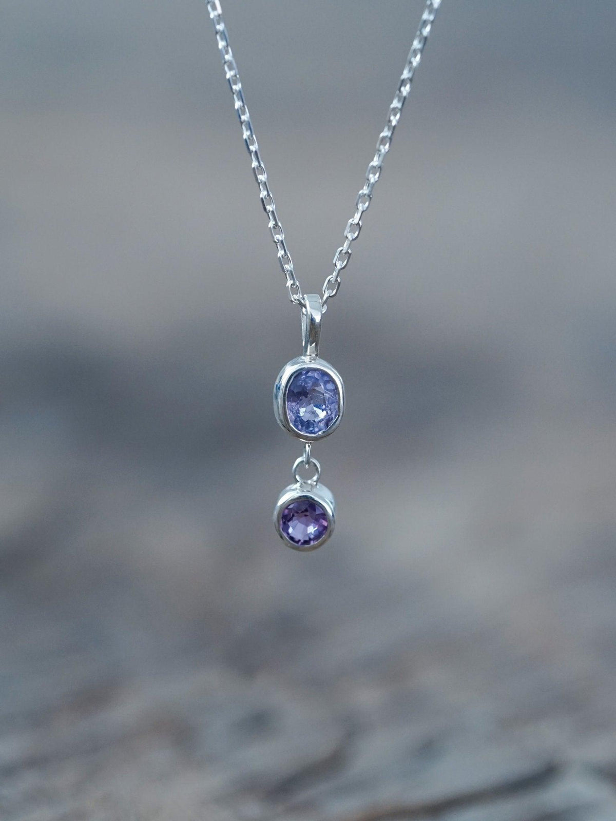 Double Sapphire Necklace - Gardens of the Sun | Ethical Jewelry