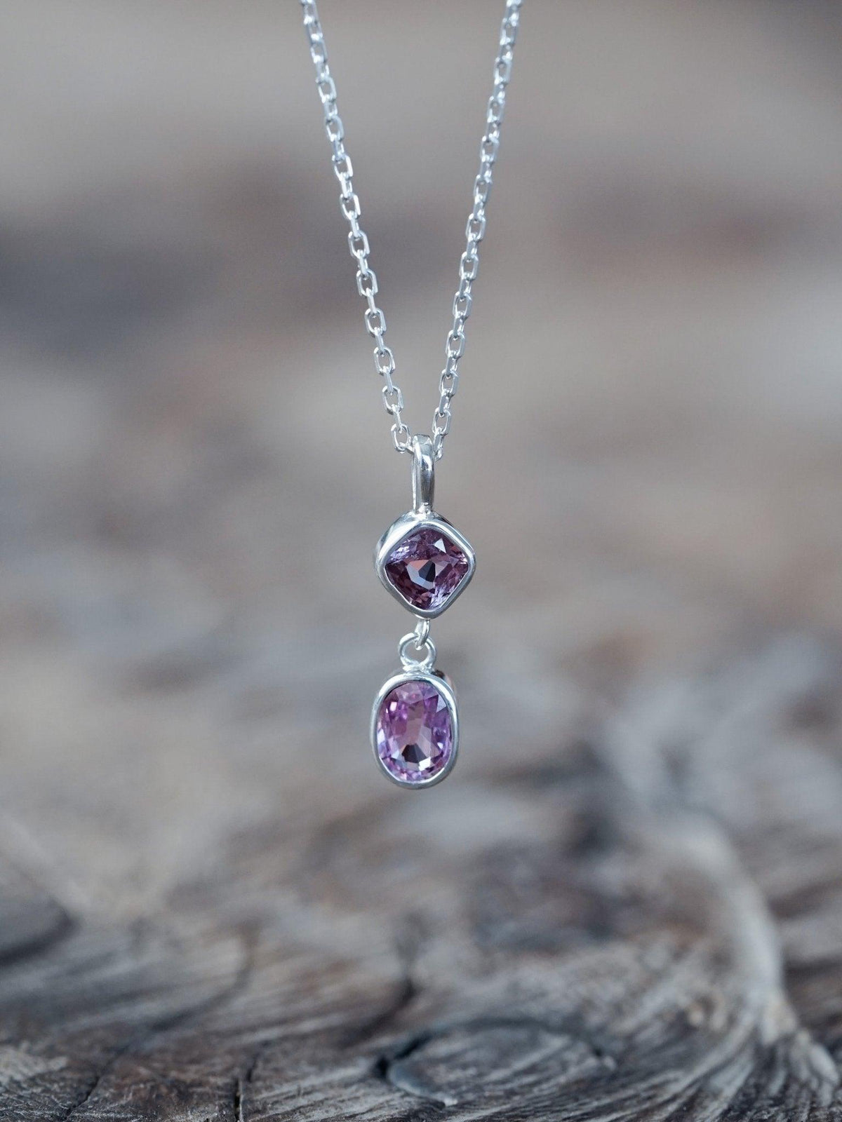 Double Sapphire Necklace - Gardens of the Sun | Ethical Jewelry