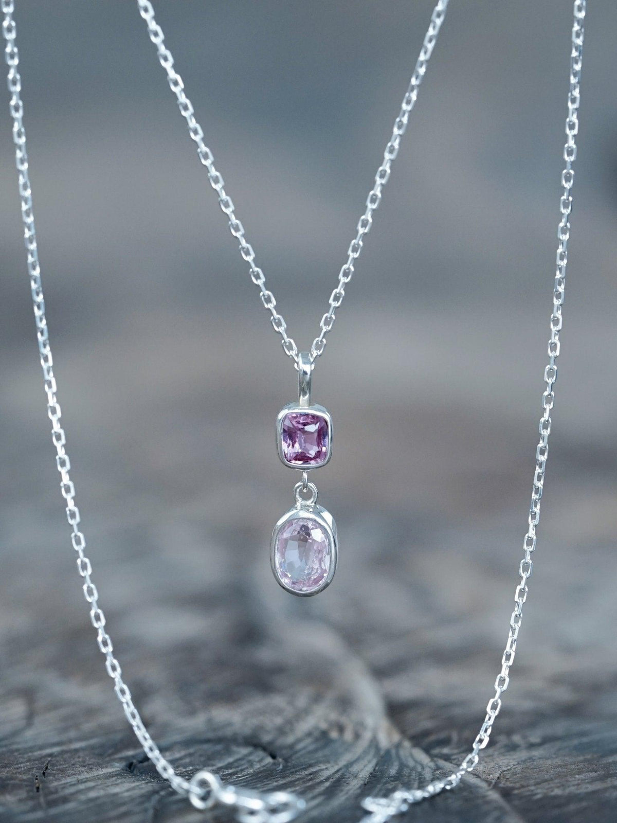 Double Sapphire Necklace - Gardens of the Sun | Ethical Jewelry