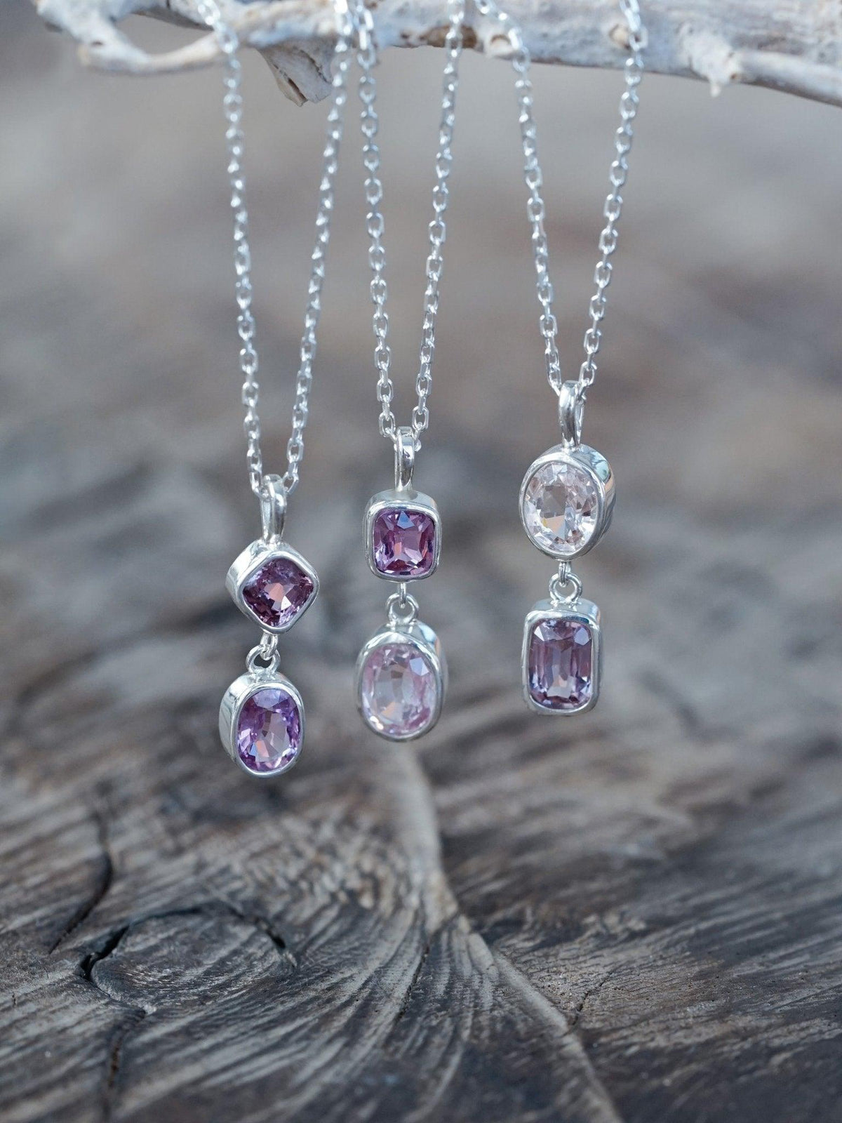 Double Sapphire Necklace - Gardens of the Sun | Ethical Jewelry