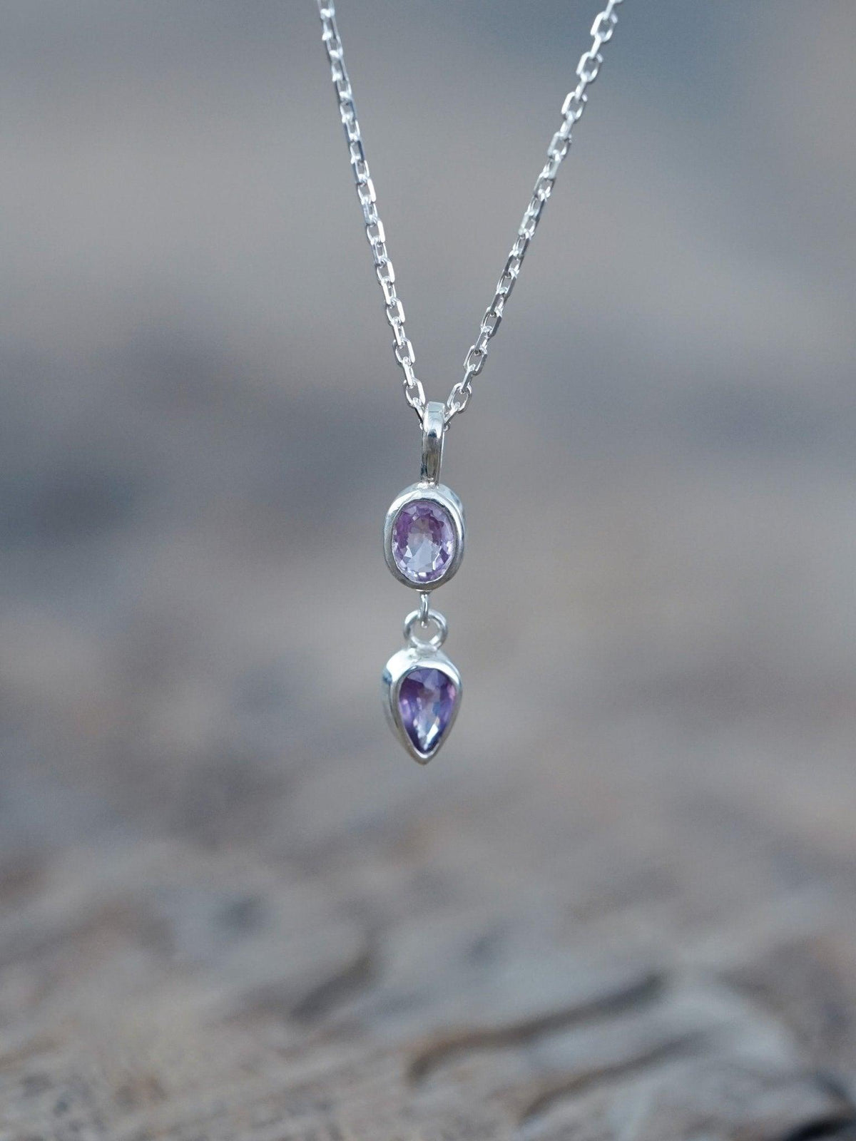 Double Sapphire Necklace - Gardens of the Sun | Ethical Jewelry