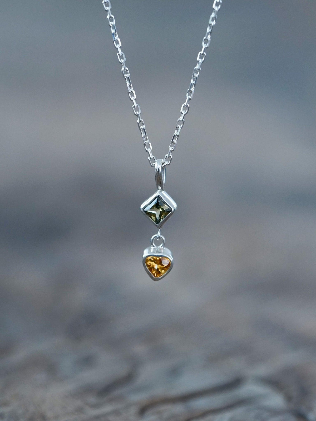 Double Sapphire Necklace - Gardens of the Sun | Ethical Jewelry