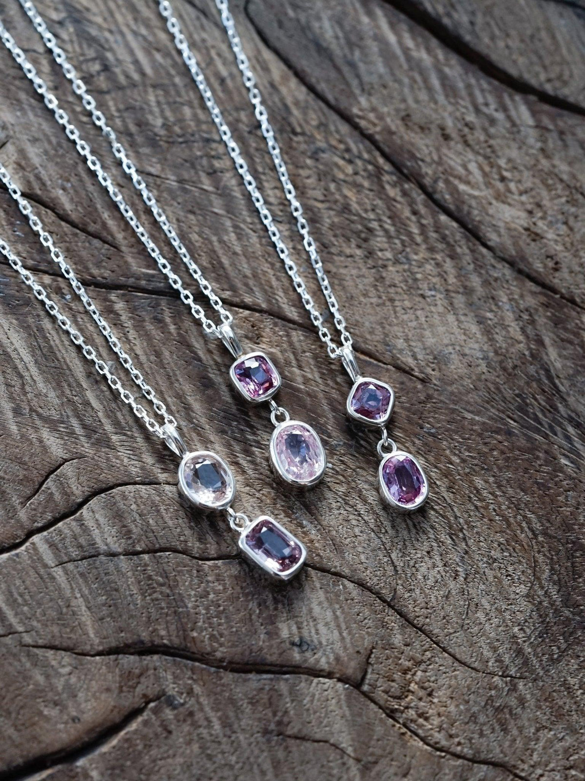 Double Sapphire Necklace - Gardens of the Sun | Ethical Jewelry