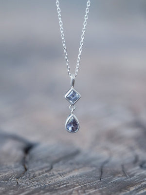 Double Sapphire Necklace - Gardens of the Sun | Ethical Jewelry