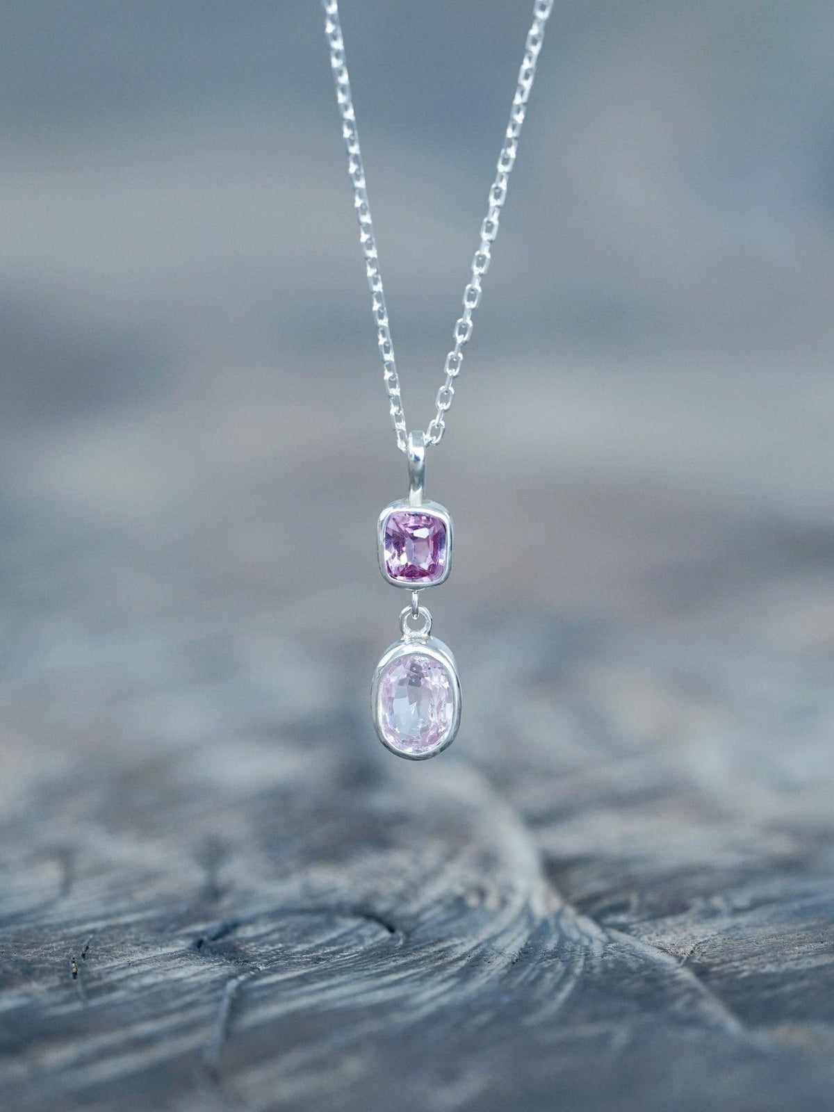 Double Sapphire Necklace - Gardens of the Sun | Ethical Jewelry