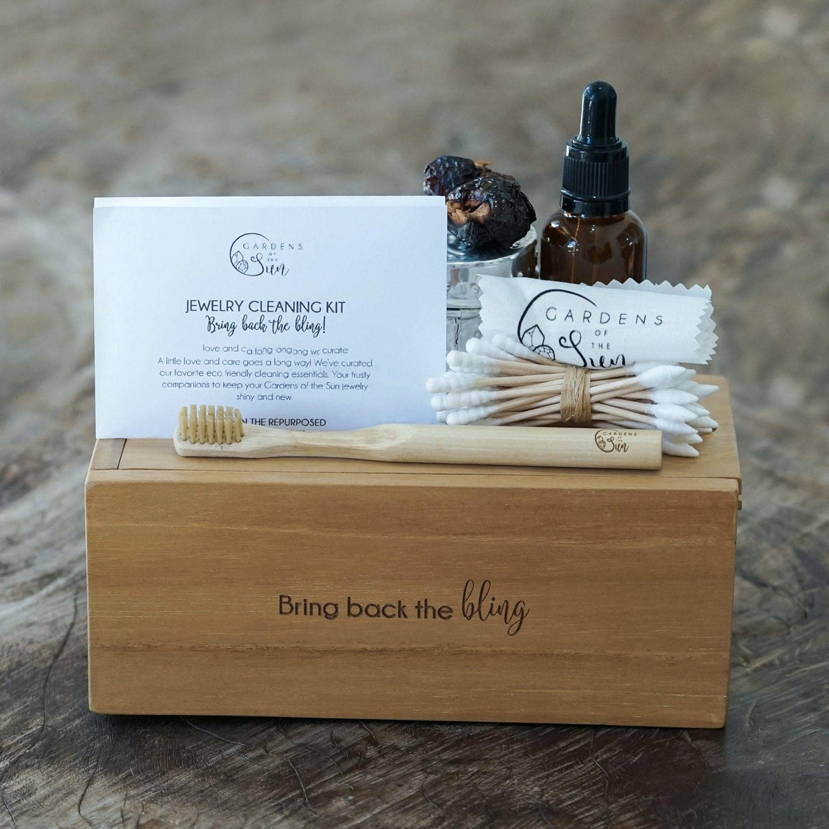 Eco Friendly Jewelry Cleaning Kit - Luxury Version - Gardens of the Sun | Ethical Jewelry