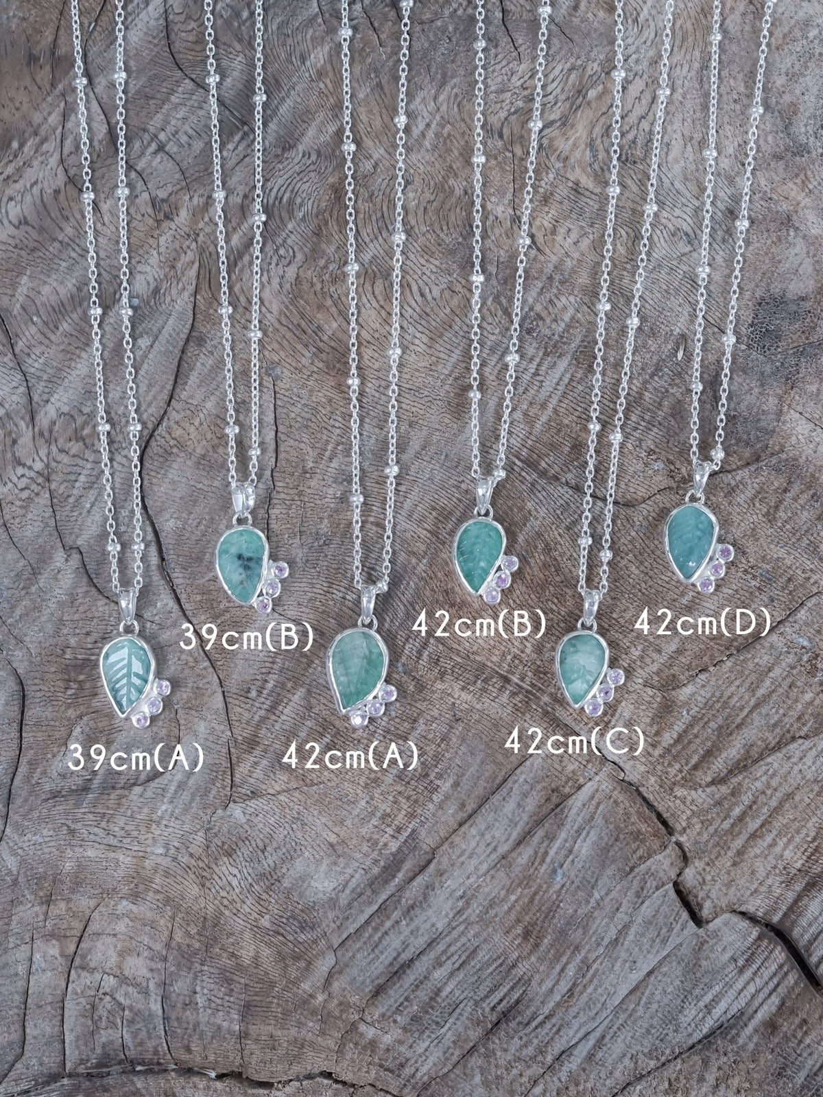 Emerald Leaf and Pink Sapphire Necklace - Gardens of the Sun | Ethical Jewelry