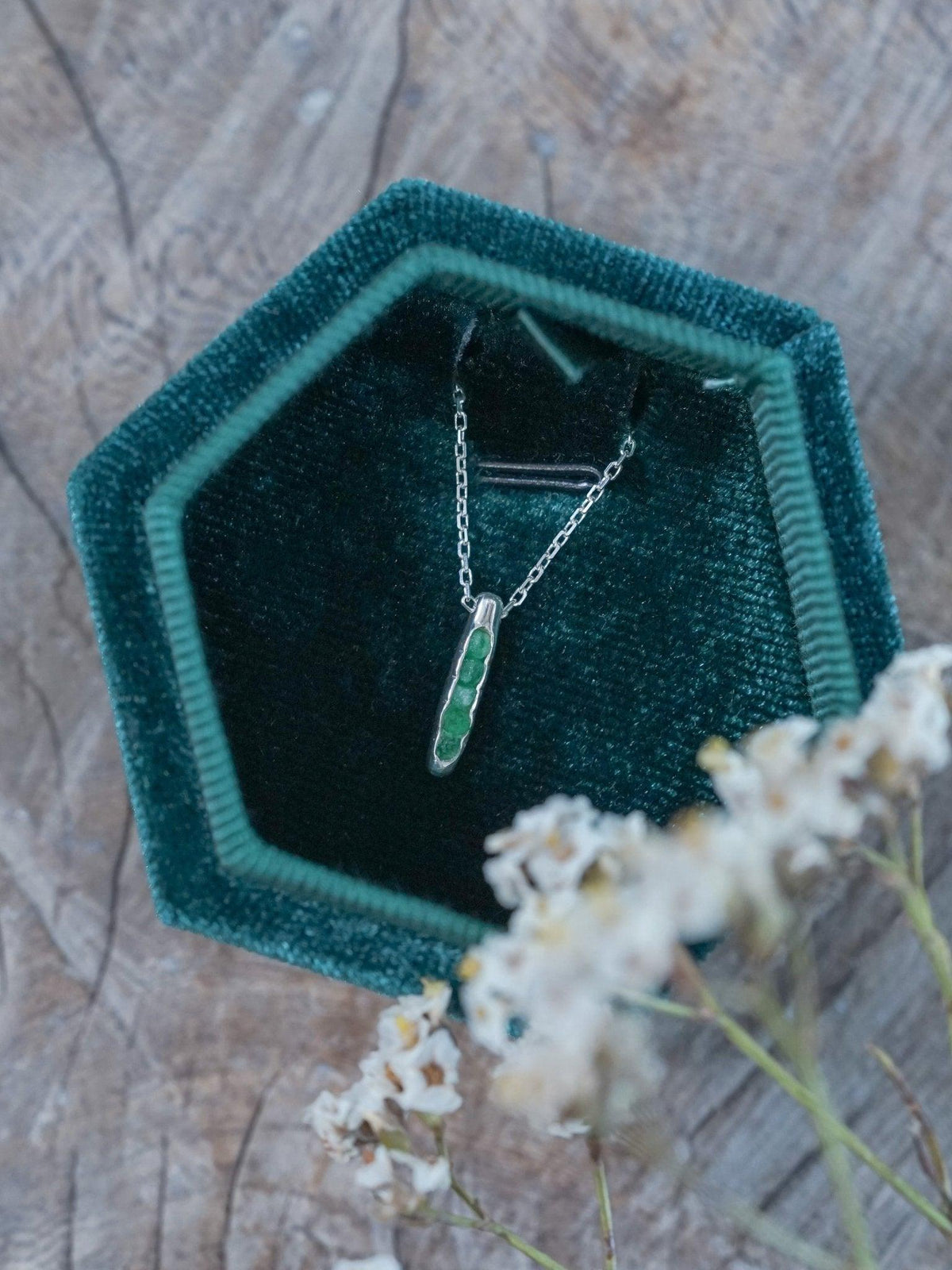 Emerald Necklace with Hidden Gems - Gardens of the Sun | Ethical Jewelry