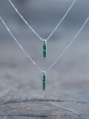 Emerald Necklace, May Birthstone Necklace, Bridesmaid Gift, Mom Births –  Susabella