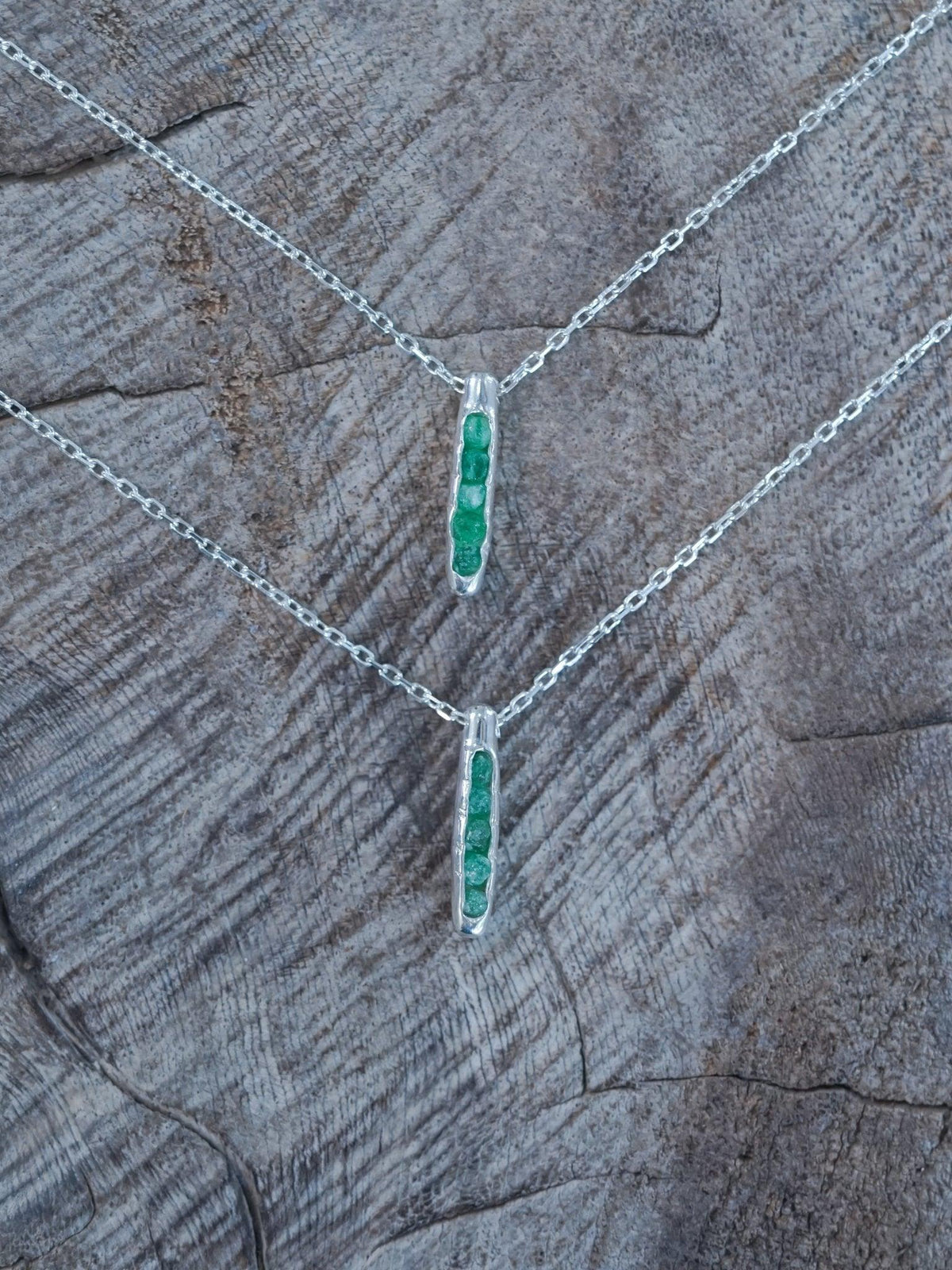 Emerald Necklace with Hidden Gems - Gardens of the Sun | Ethical Jewelry