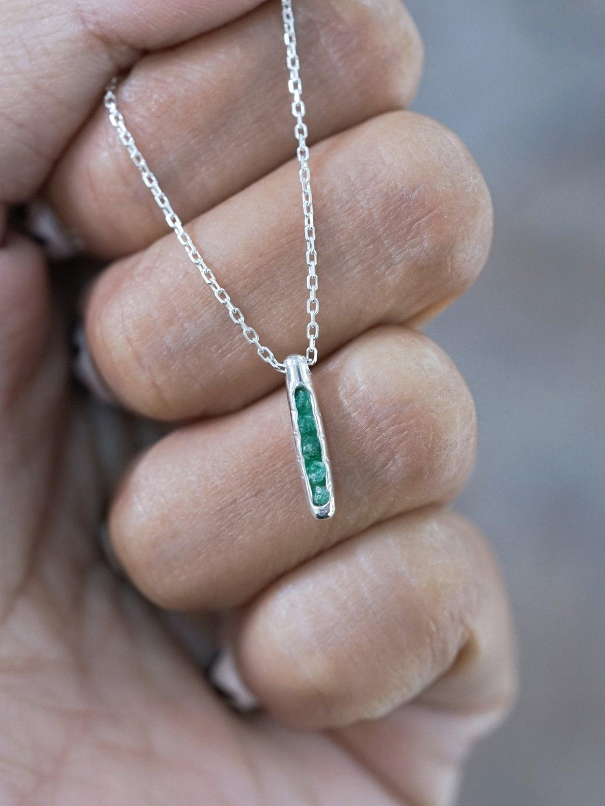Emerald Necklace with Hidden Gems - Gardens of the Sun | Ethical Jewelry