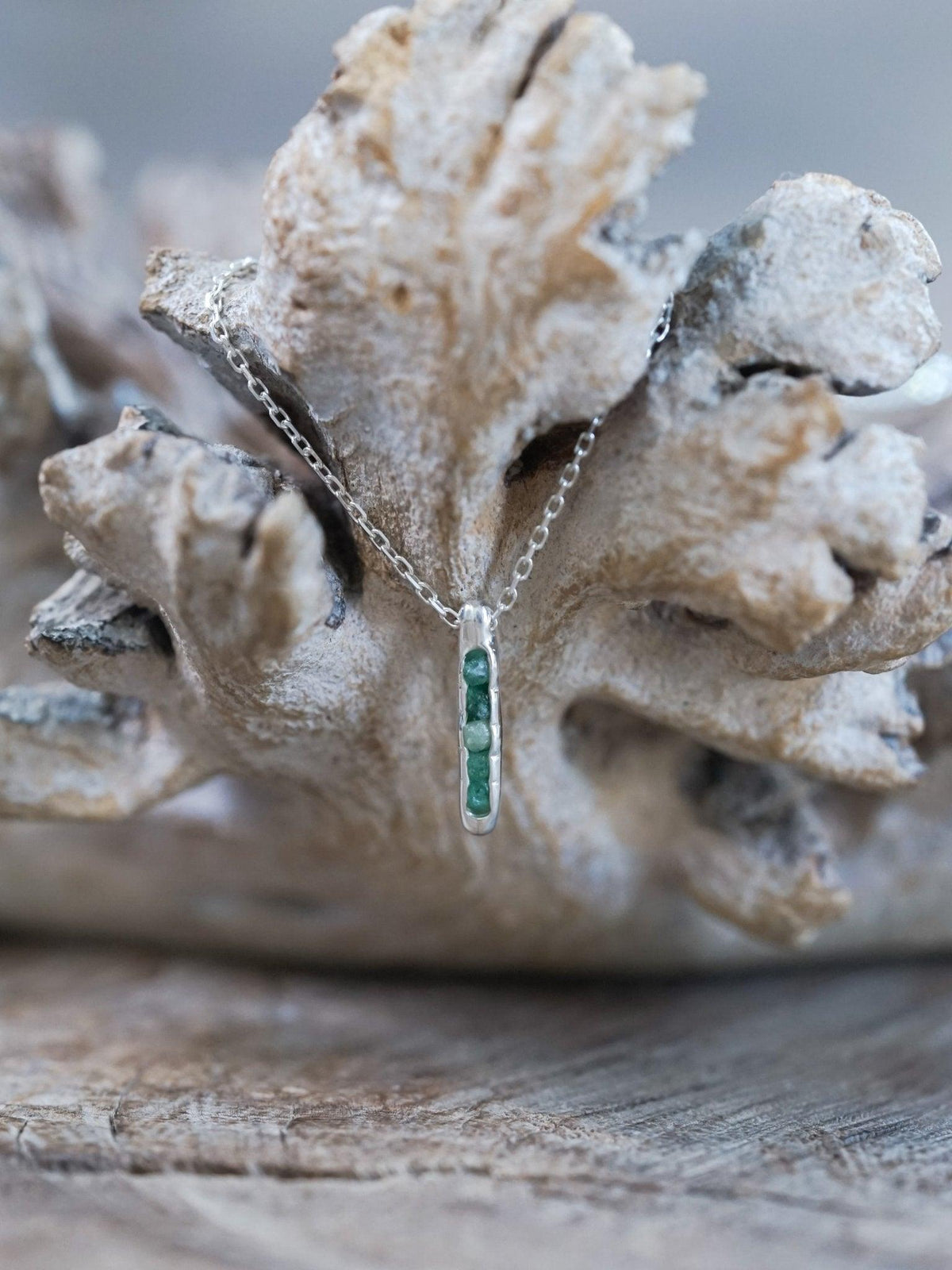 Emerald Necklace with Hidden Gems - Gardens of the Sun | Ethical Jewelry