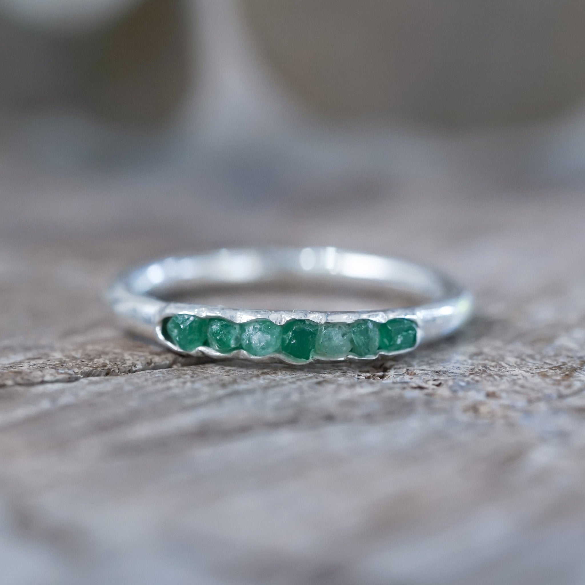 Eriness Large Emerald Eternity Ring - 14k Yellow Gold – Moyer Fine Jewelers