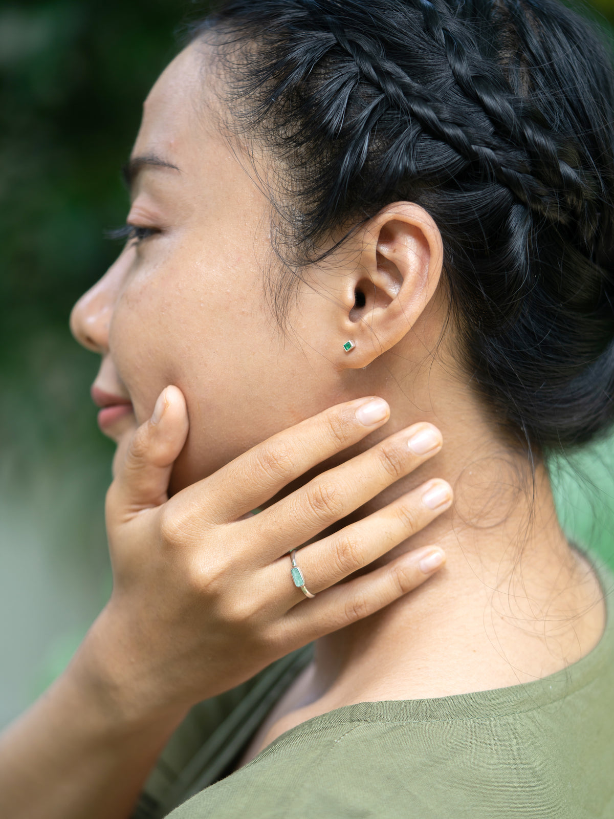 Emerald Earrings  - Gardens of the Sun | Ethical Jewelry