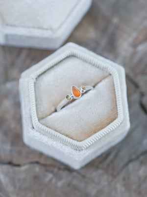 Fire Opal and Citrine Ring - Gardens of the Sun | Ethical Jewelry