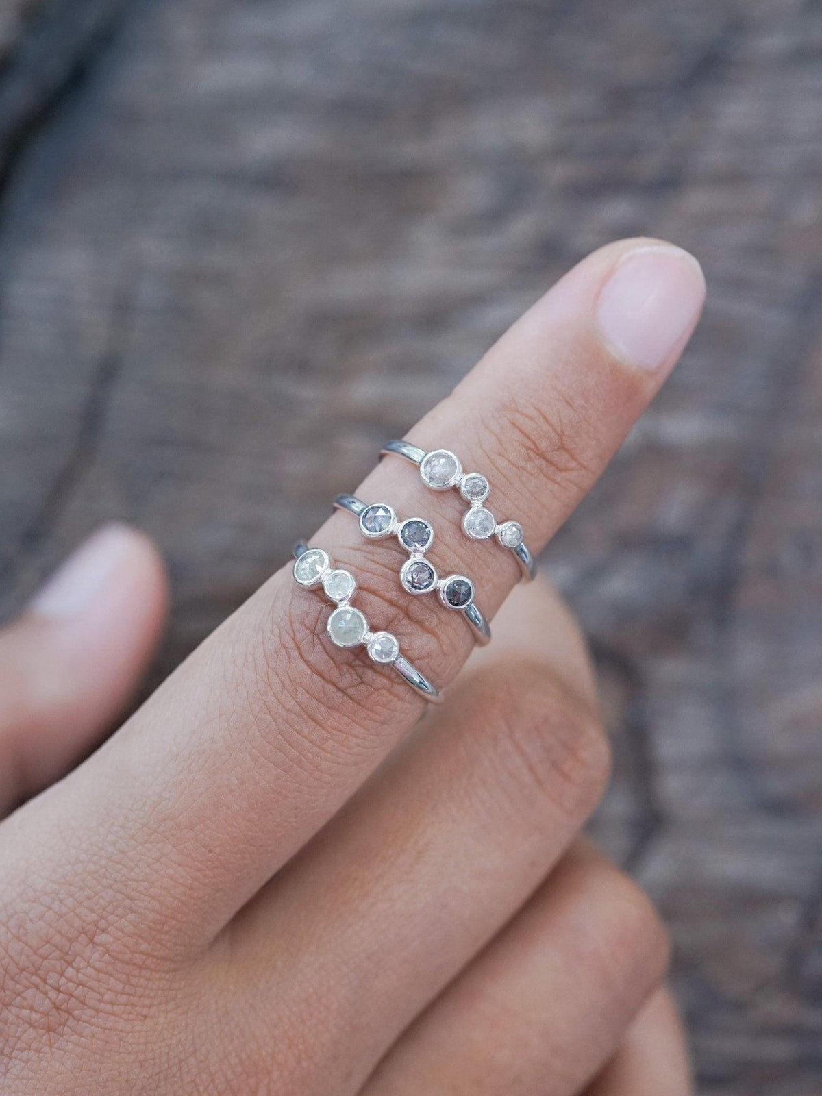 Four Rose Cut Diamond Ring - Gardens of the Sun | Ethical Jewelry