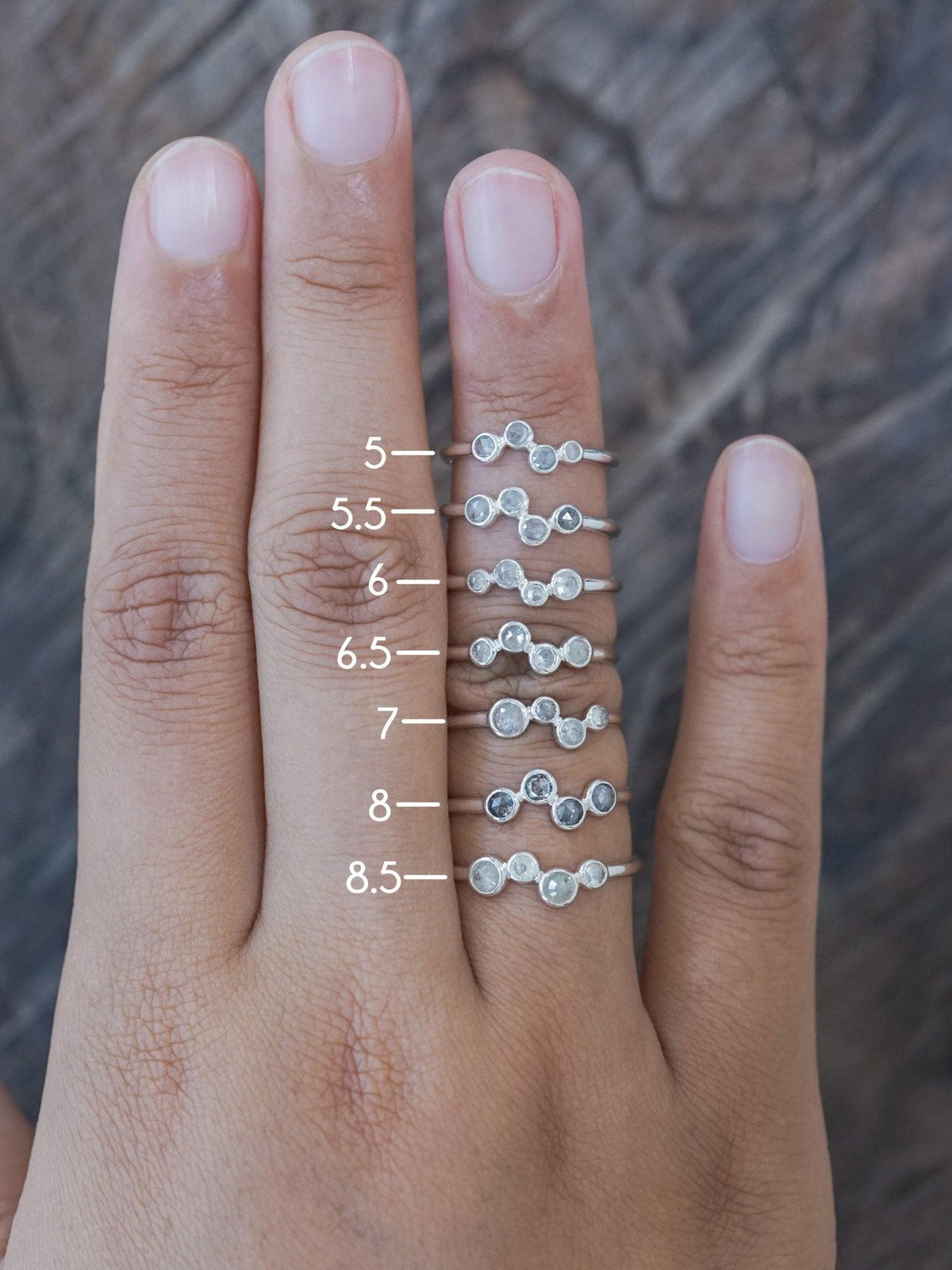 Four Rose Cut Diamond Ring - Gardens of the Sun | Ethical Jewelry