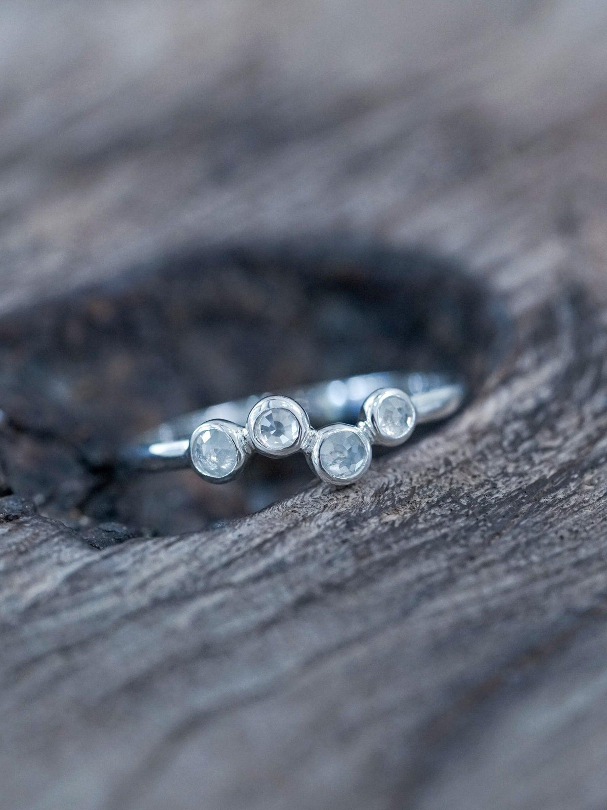 Four Rose Cut Diamond Ring - Gardens of the Sun | Ethical Jewelry