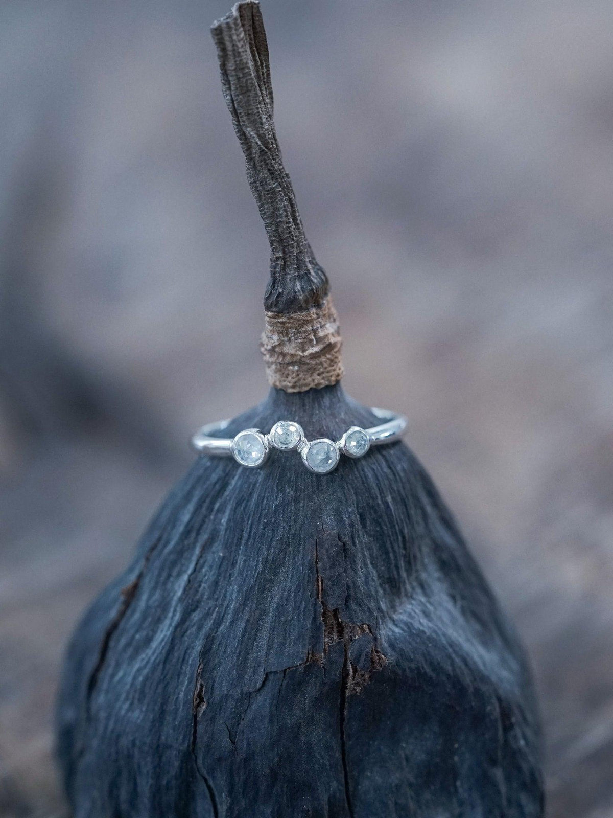 Four Rose Cut Diamond Ring - Gardens of the Sun | Ethical Jewelry