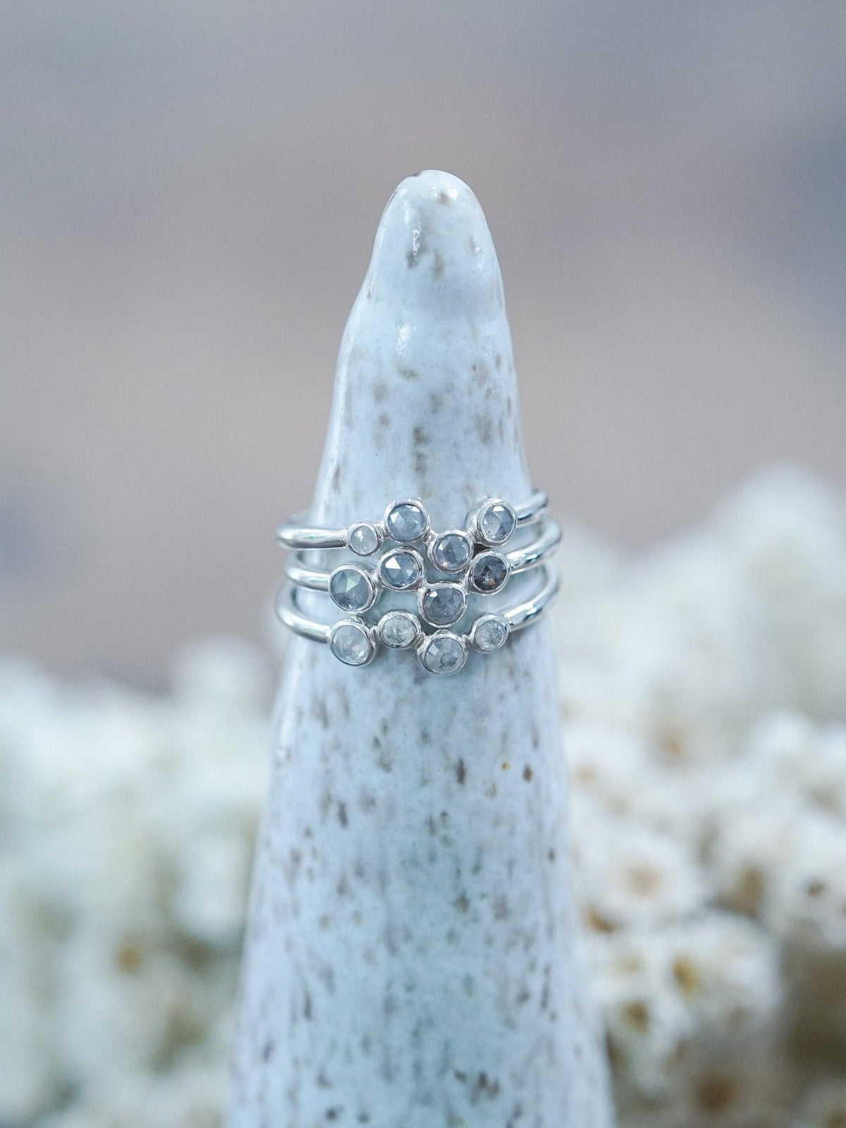 Four Rose Cut Diamond Ring - Gardens of the Sun | Ethical Jewelry