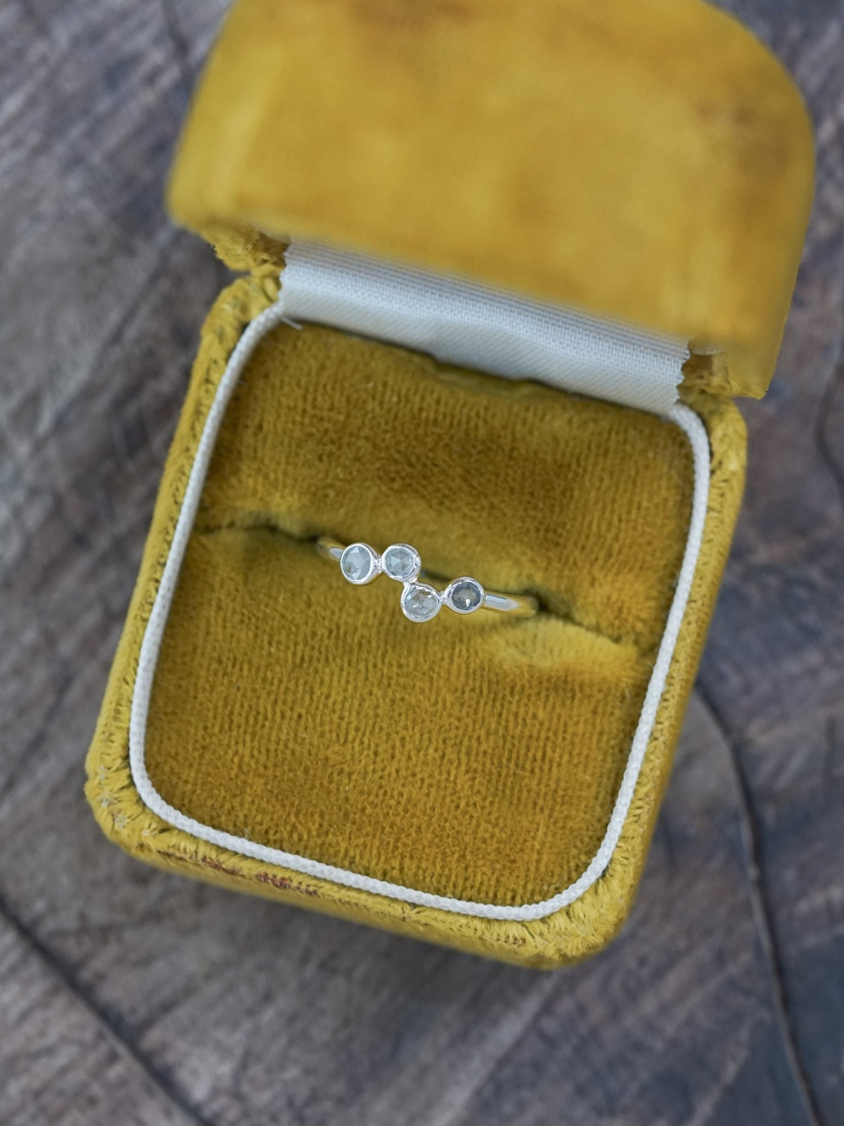 Four Rose Cut Diamond Ring - Gardens of the Sun | Ethical Jewelry