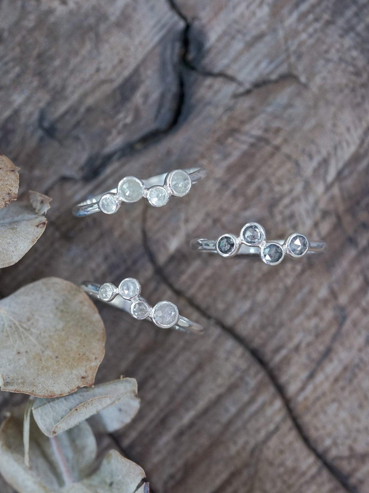 Four Rose Cut Diamond Ring - Gardens of the Sun | Ethical Jewelry