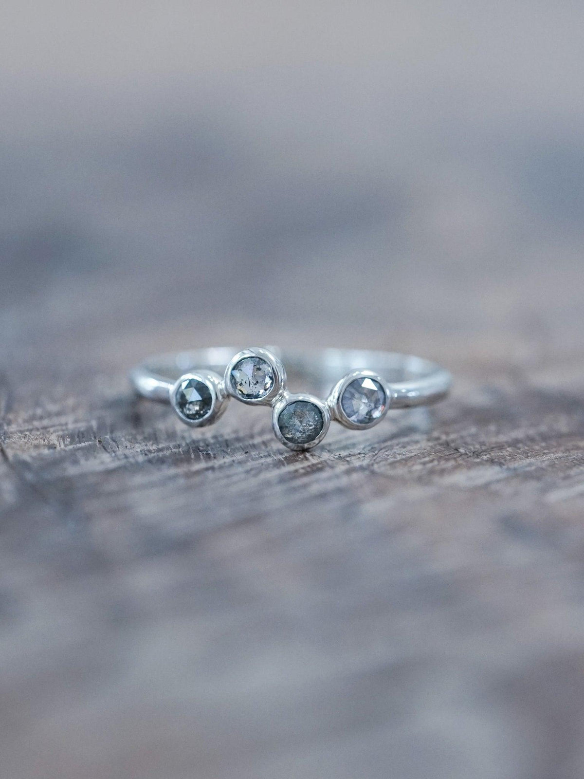 Four Rose Cut Diamond Ring - Gardens of the Sun | Ethical Jewelry