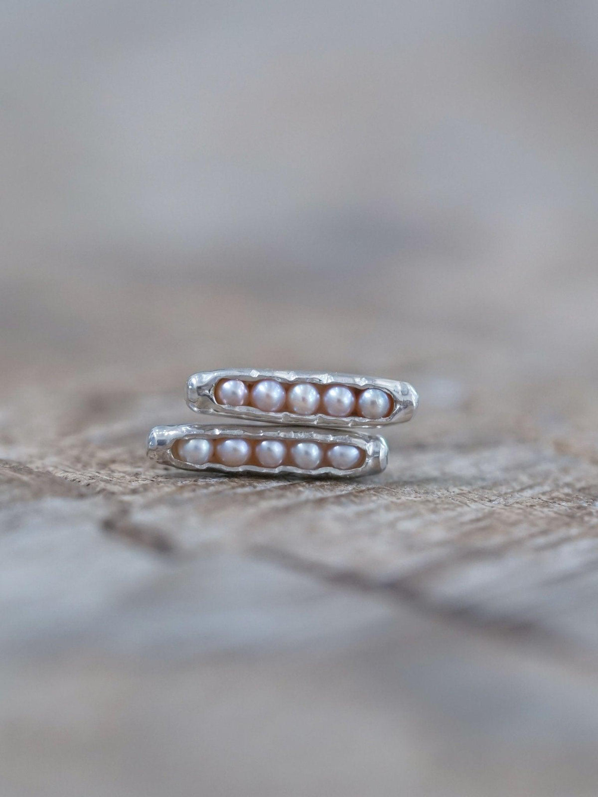 Freshwater Pearl Earrings with Hidden Gems - Gardens of the Sun | Ethical Jewelry