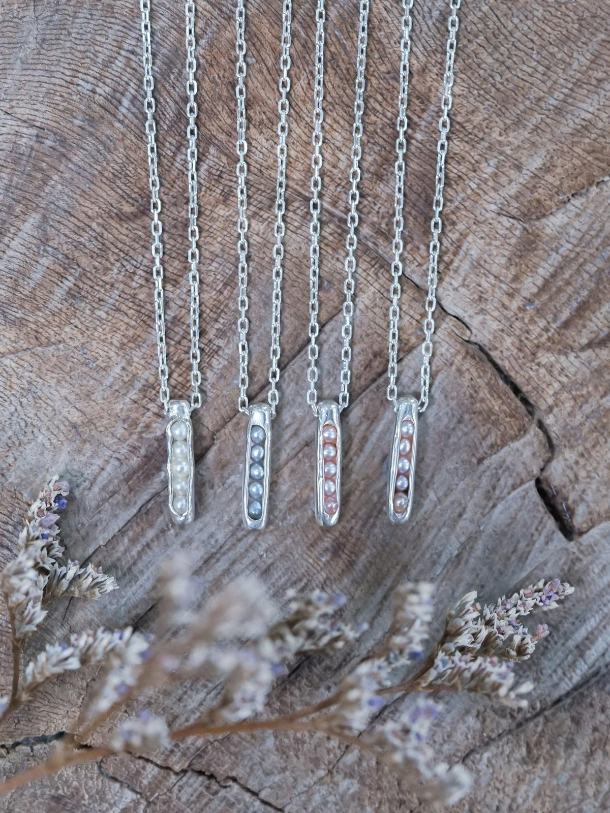 Freshwater Pearl Necklace with Hidden Gems - Gardens of the Sun | Ethical Jewelry