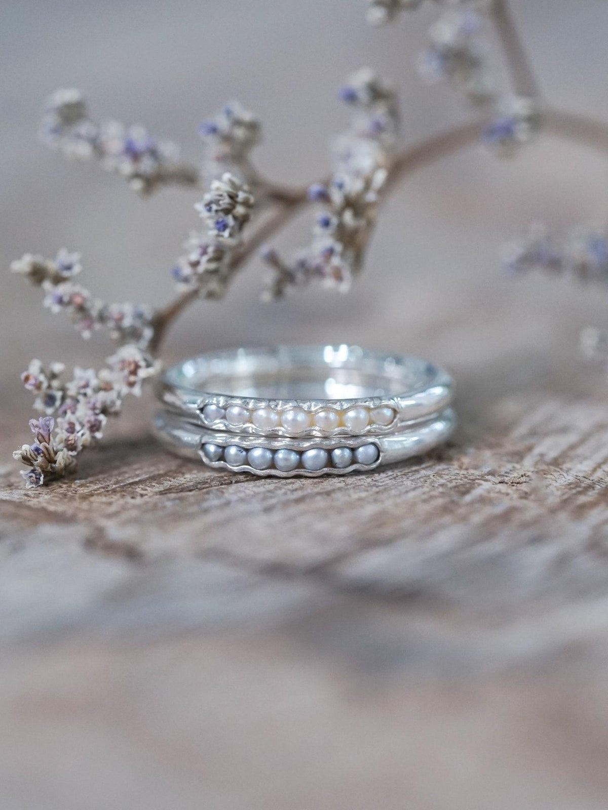 Freshwater Pearl Ring with Hidden Gems - Gardens of the Sun | Ethical Jewelry