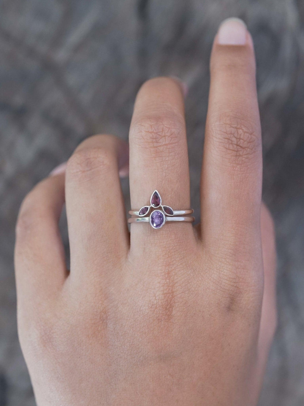 Garnet Crown Ring - Gardens of the Sun | Ethical Jewelry