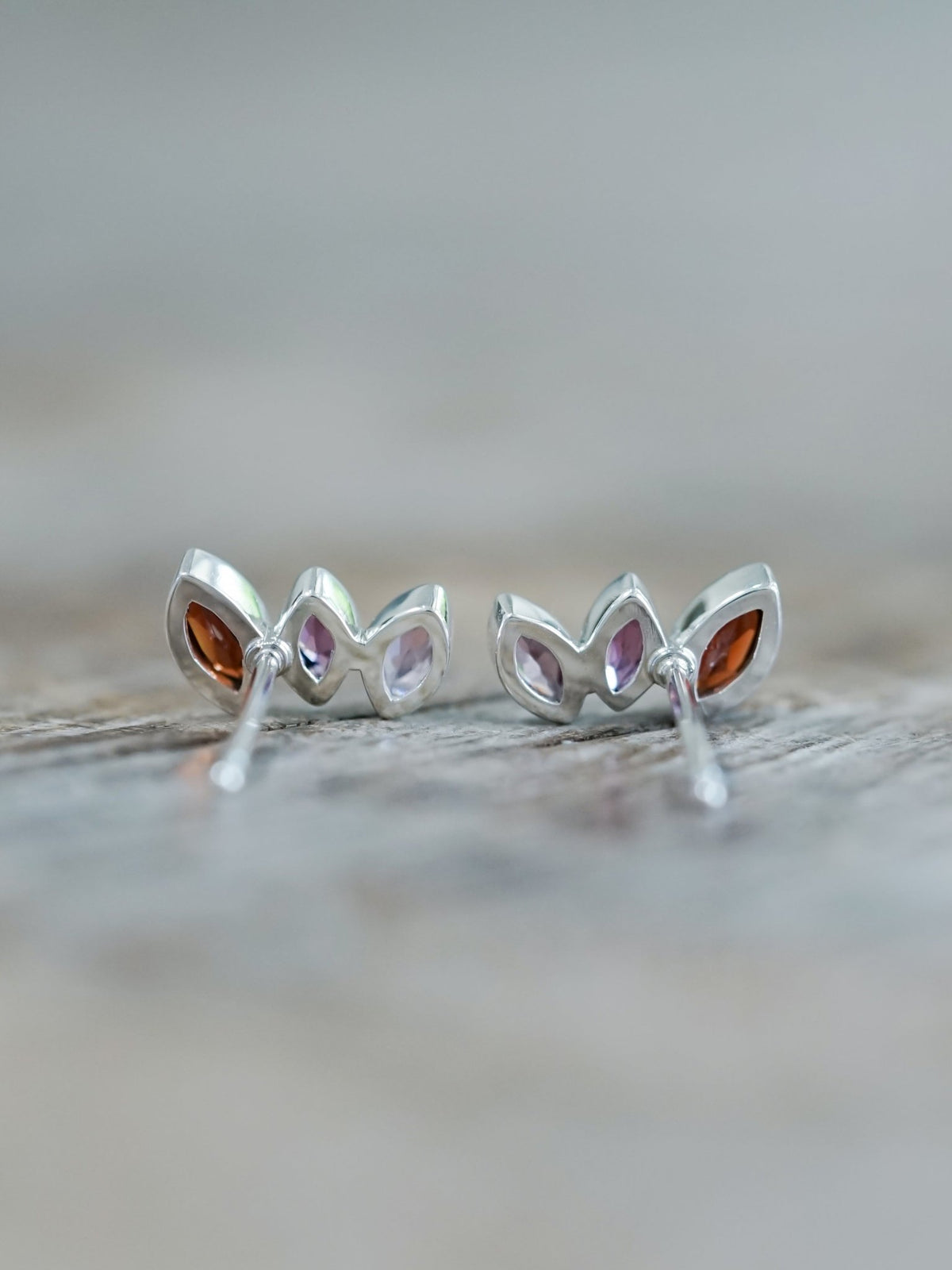 Garnet Wing Earrings - Gardens of the Sun | Ethical Jewelry