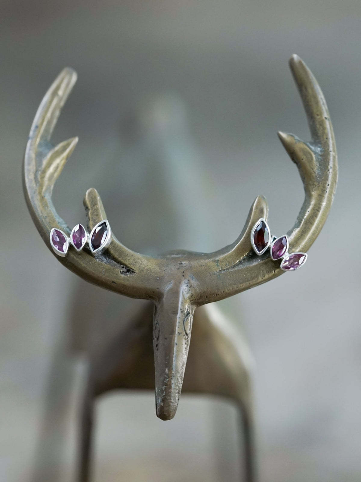 Garnet Wing Earrings - Gardens of the Sun | Ethical Jewelry