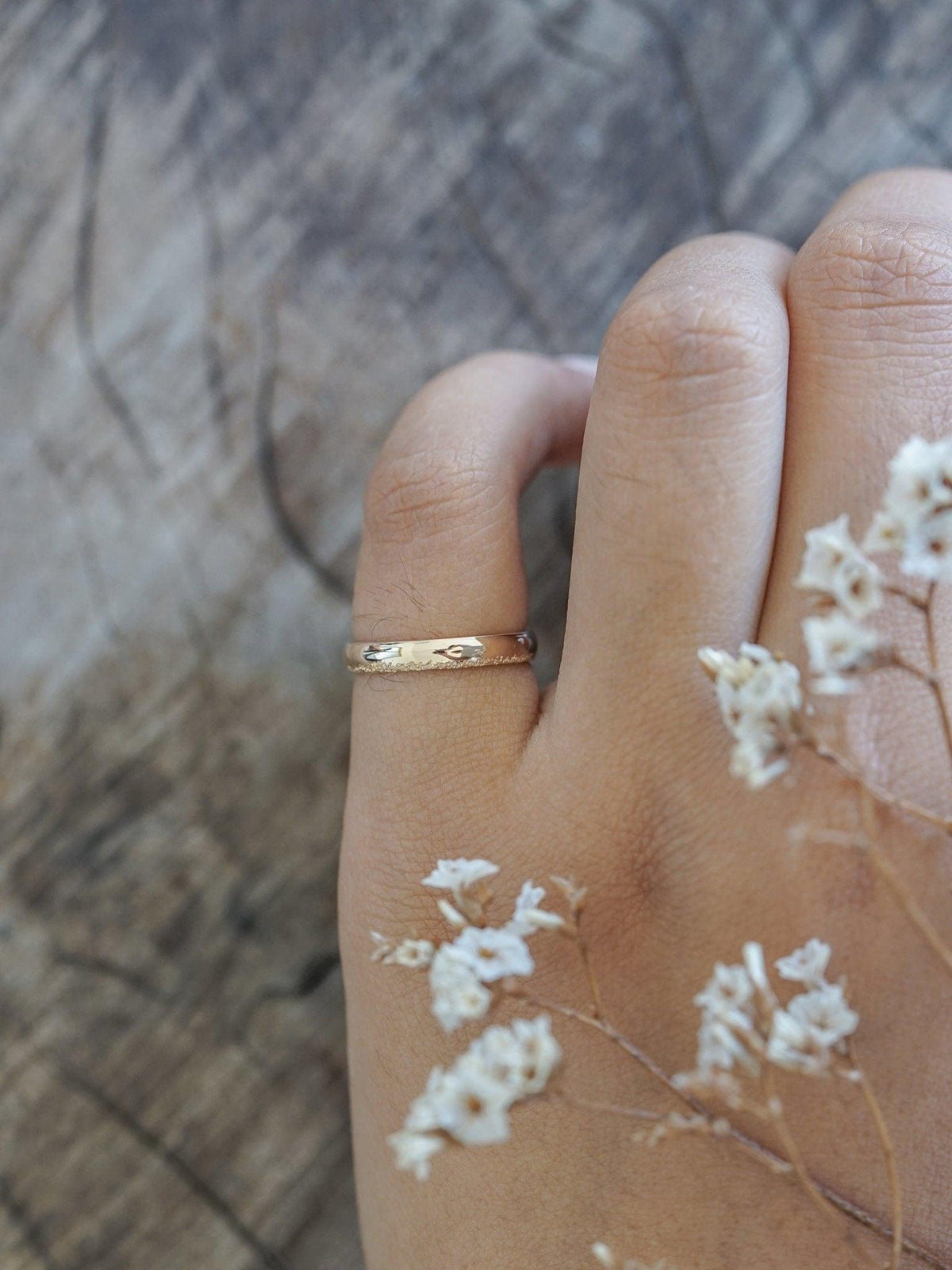 gold wedding band plain - Gardens of the Sun | Ethical Jewelry
